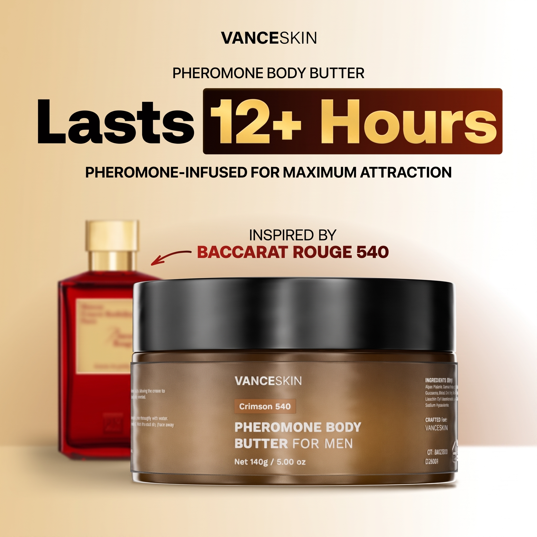 Vanceskin Crimson 540 Pheromone Body Butter